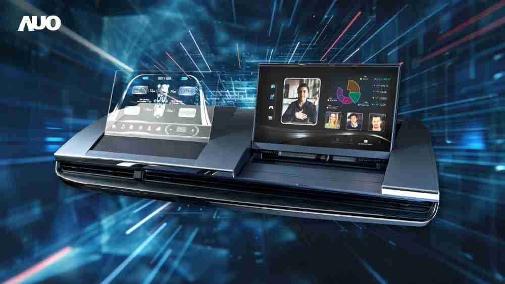 传奇国际Micro LED Display HMI解决方案打造透明Micro LED前座仪表，，，，呈现信息并保留驾驶视野开阔；亦为副驾驶座乘客打造收放自如的Micro LED屏幕，，，，在不影响显示质量的前提于显示区内建镜头，，让用户能与视讯对象直接眼神接触，，，提供绝佳的双向沟通体验